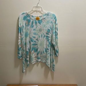 Shark tail tie dye